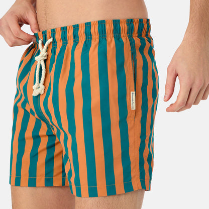 Polignano Men's Boxer Shorts Orange-Green