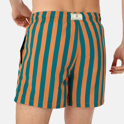 Polignano Men's Boxer Shorts Orange-Green