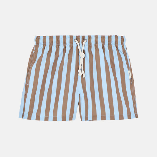 Polignano Men's Boxer Shorts Brown-Blue