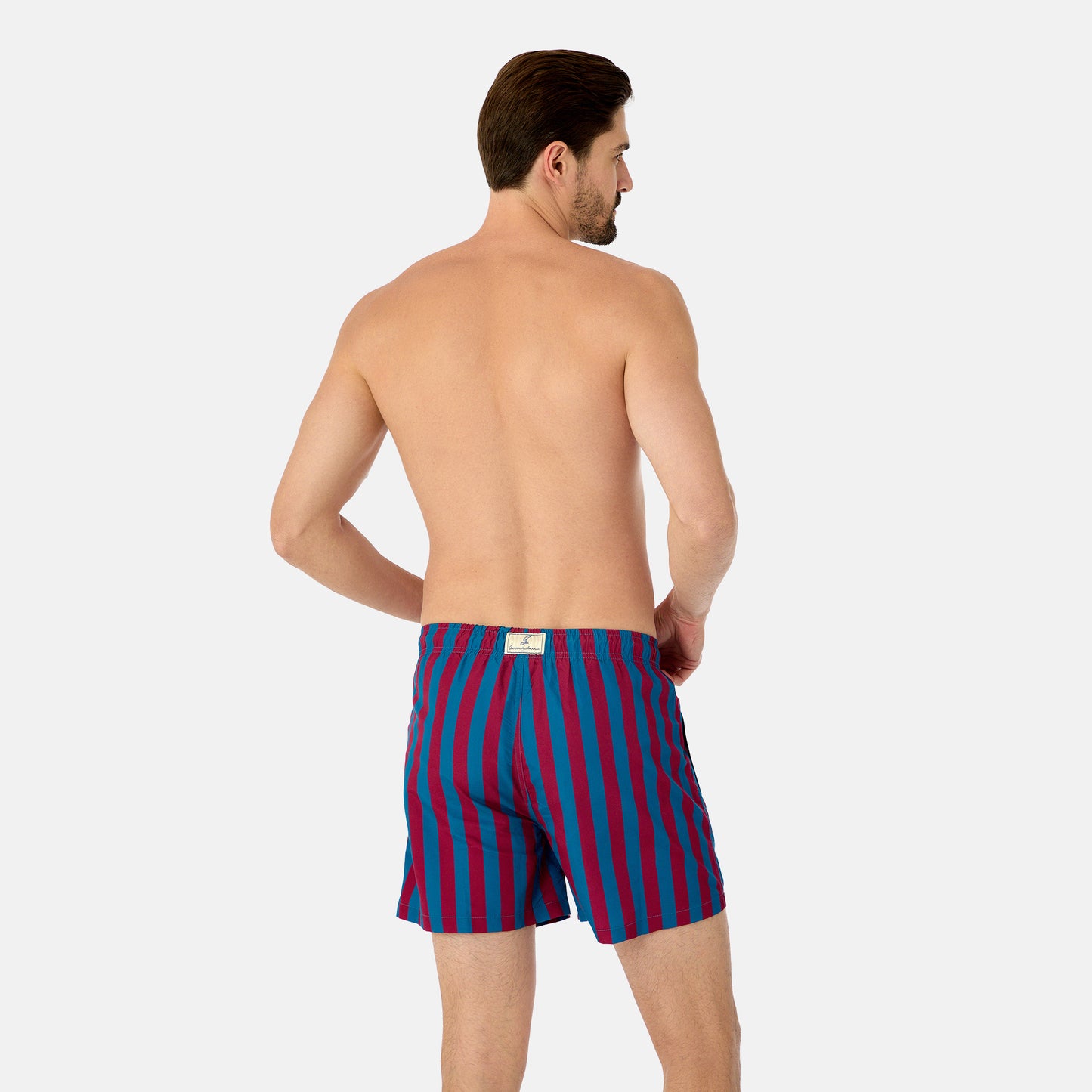 Polignano Men's Boxer Shorts Red-Blue