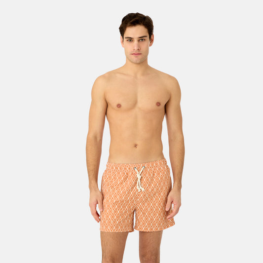 Praiano Men's Orange Boxer Shorts