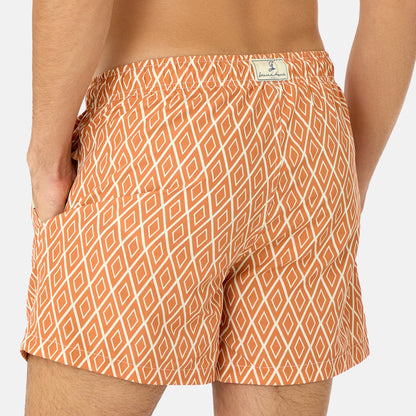 Praiano Men's Orange Boxer Shorts