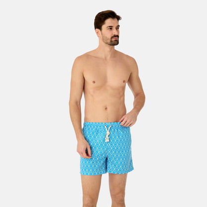Praiano Men's Boxer Shorts, Light Blue