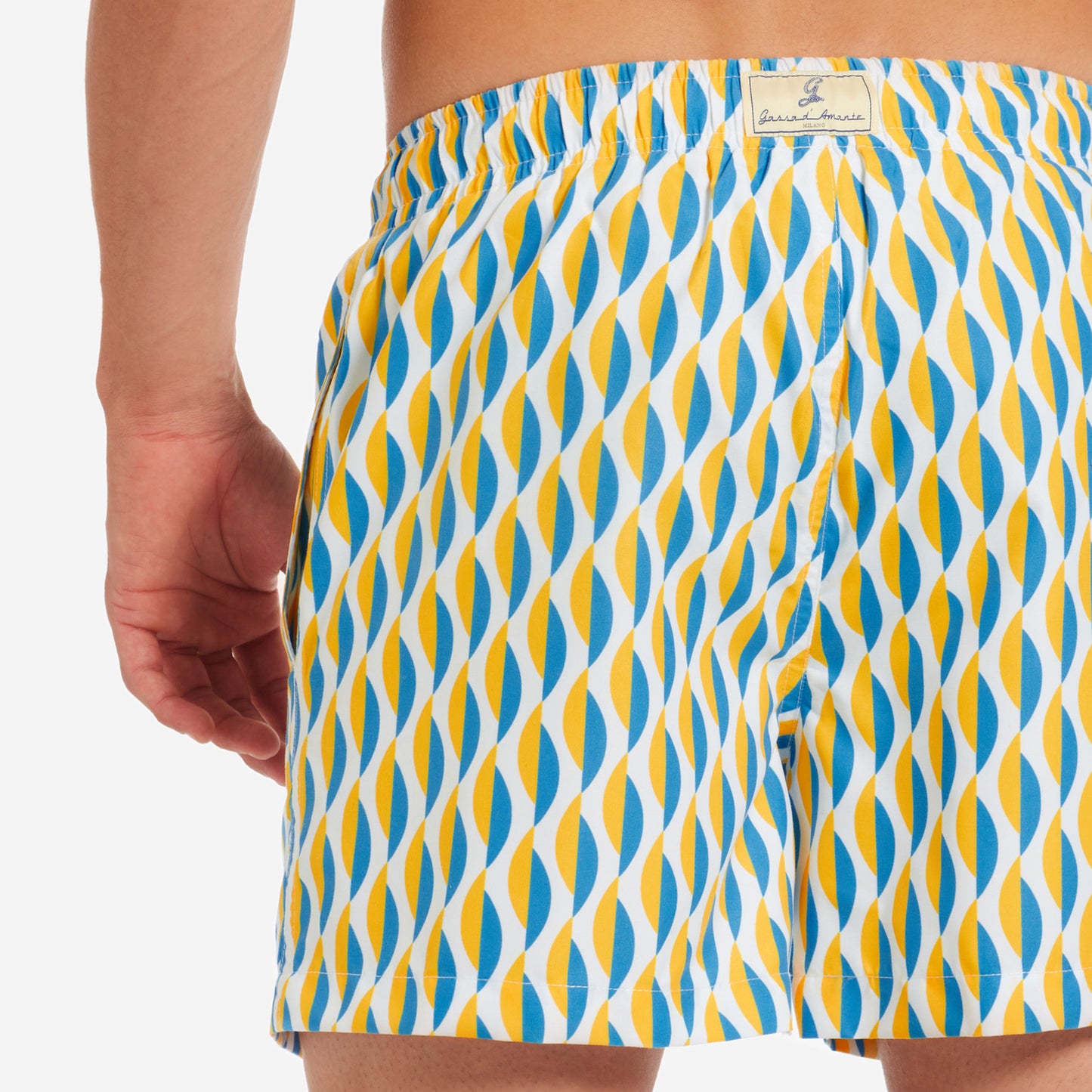 Sustainable Men's Swimsuit - Sestri Levante Yellow
