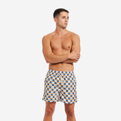 Sustainable Men's Swimsuit - Sciacca Blue