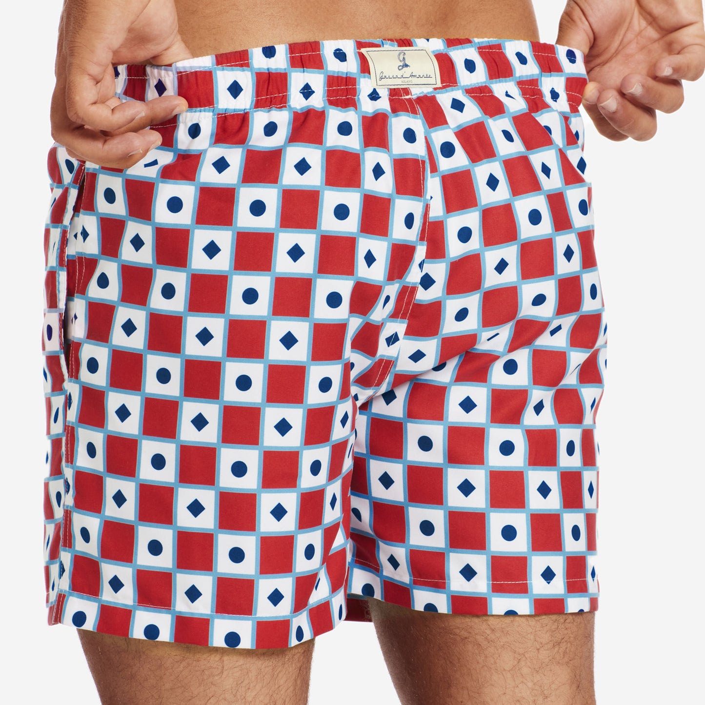 Sustainable Men's Swimsuit - Sciacca Red