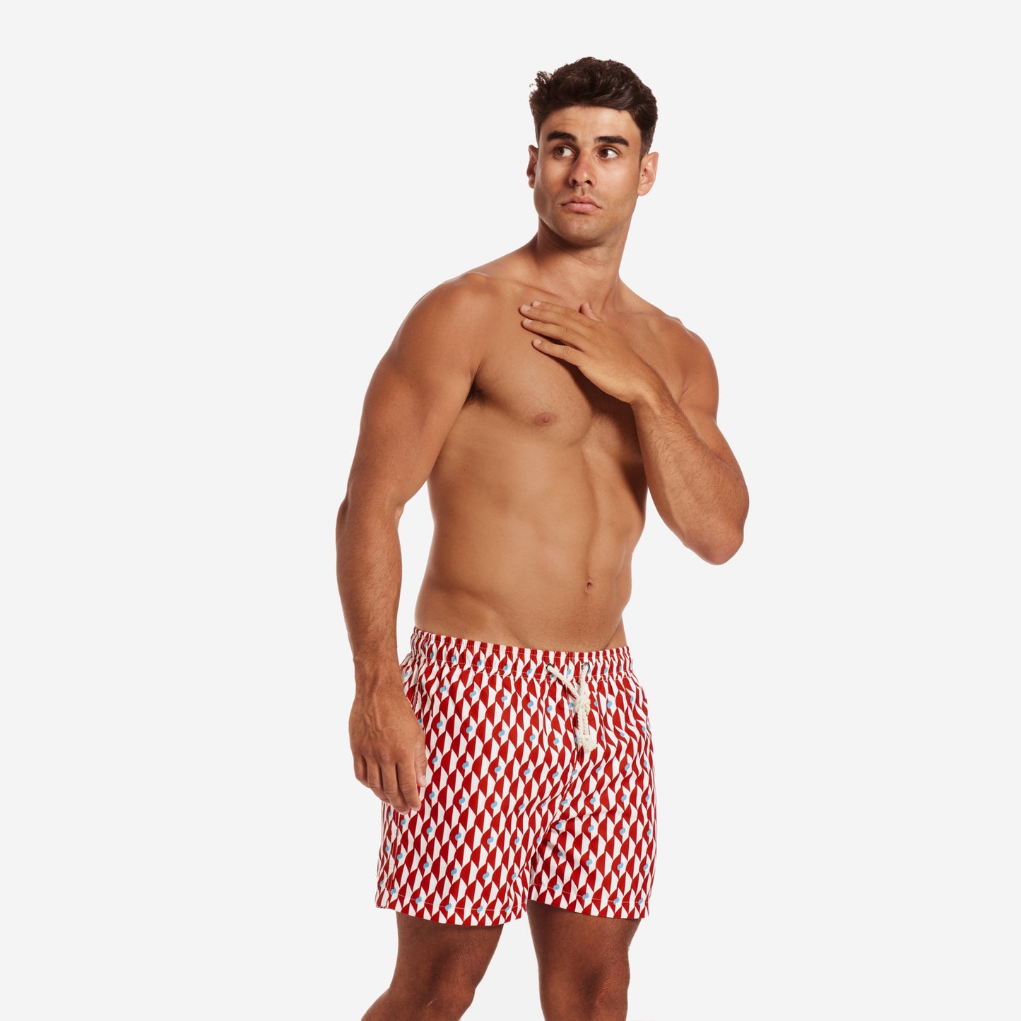 Sustainable Men's Swimsuit - Sorrento Red