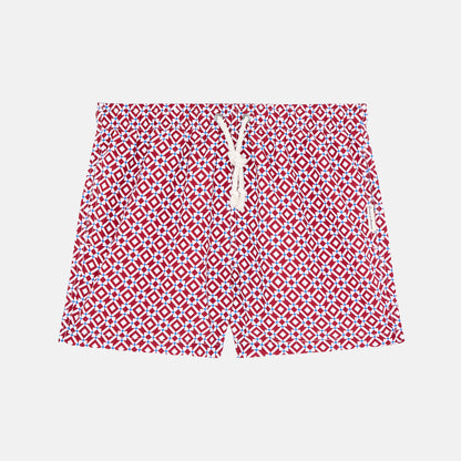 Taormina Red Men's Boxer Shorts