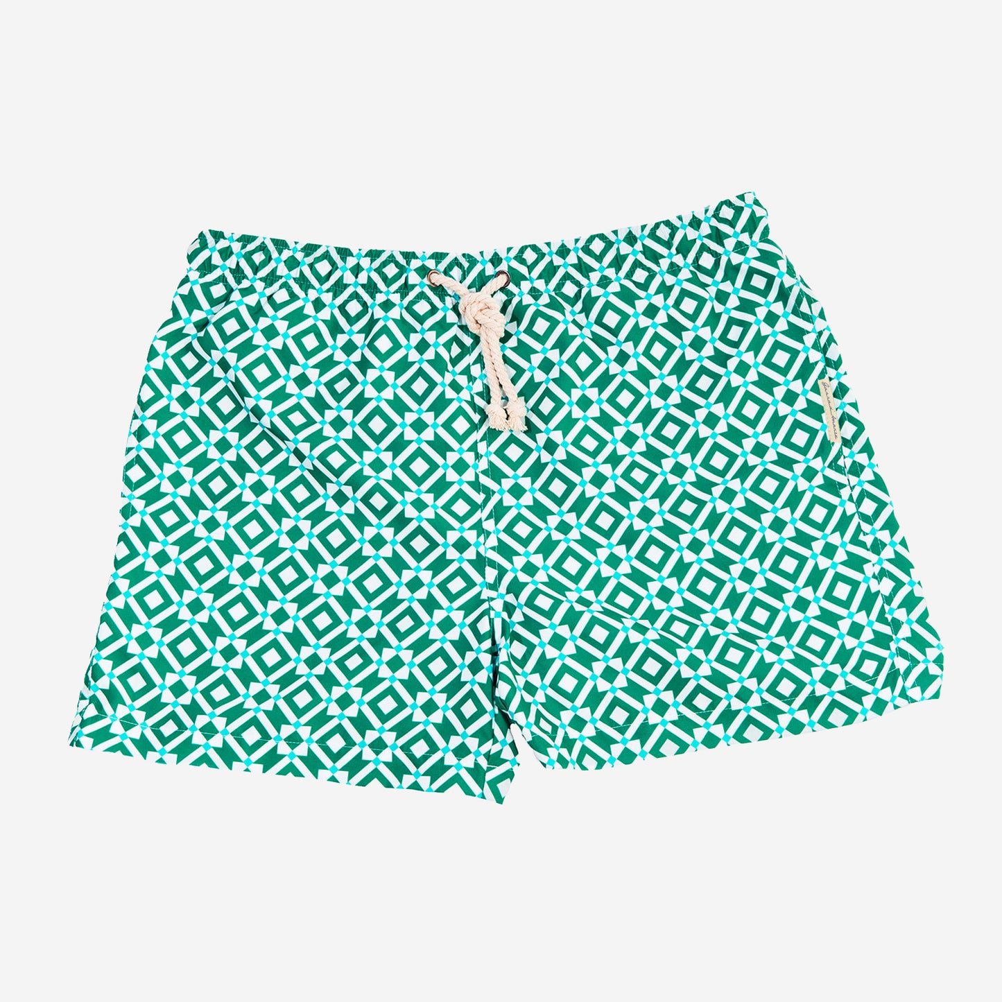 Sustainable Men's Swimsuit - Taormina Green