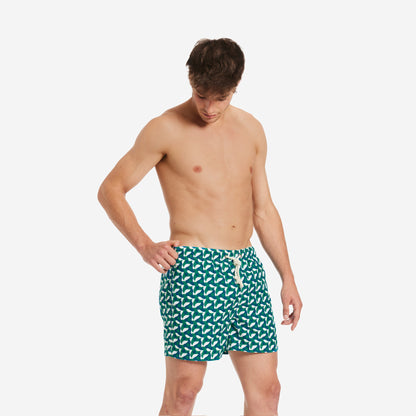 Maillots de bain durables pour hommes-Ortigia Green