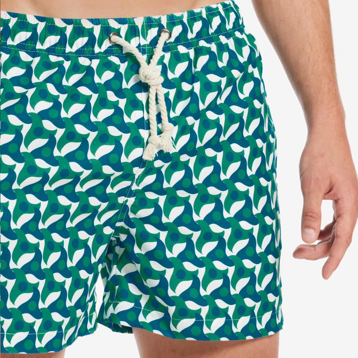 Sustainable Men's Swimsuit - Ortigia Green