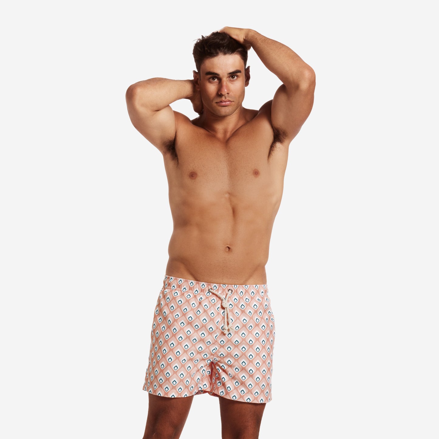 Sustainable Men's Swimsuit - Torre Guaceto Pink